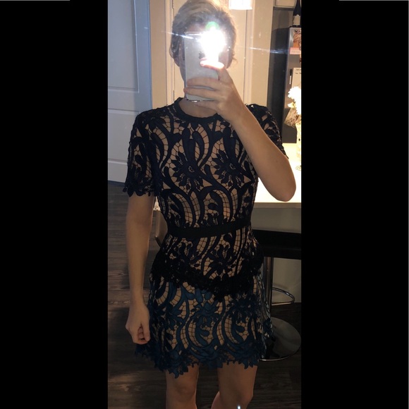 self portrait prairie mini dress